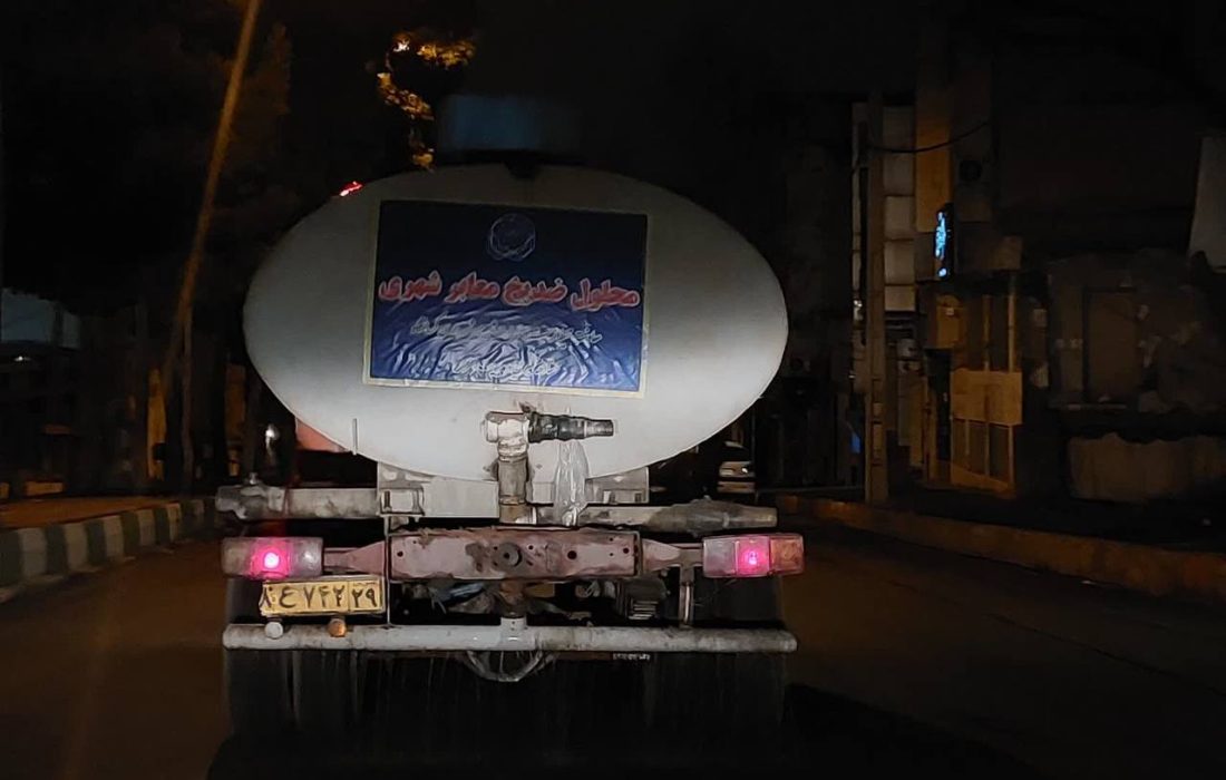 پخش ۱۲۰ هزار لیتر محلول ضد یخ در معابر کرمانشاه