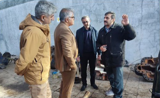 بازدید معاونت بهره‌برداری و توسعه آب و جمعی از مدیران آبفا از تصفیه‌خانه آب شرب شهر کرمانشاه